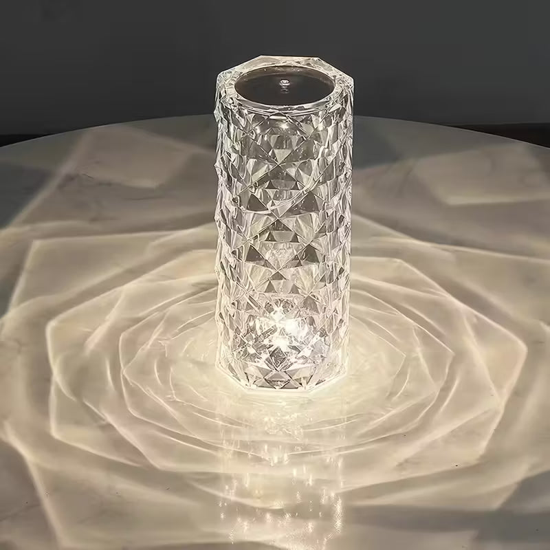 Lampă de masă cu diamant de cristal