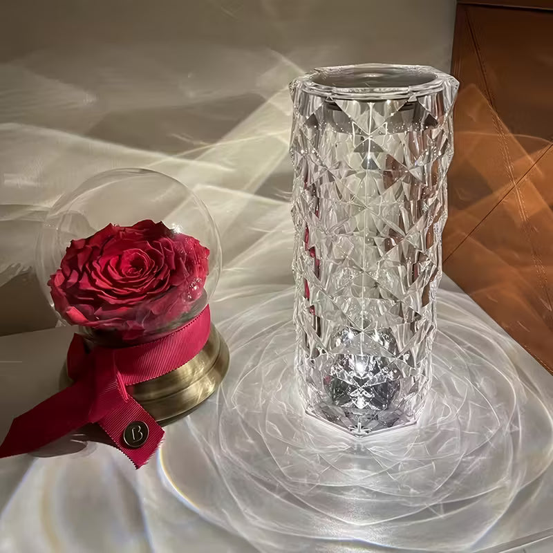 Lampă de masă cu diamant de cristal