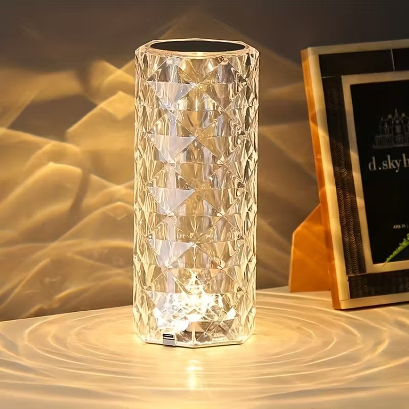 Lampă de masă cu diamant de cristal