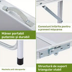 Masă pliabilă portabilă din aluminiu