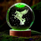 Lumină de noapte unicorn LED cu cristal