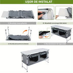 Masă pliabilă portabilă din aluminiu