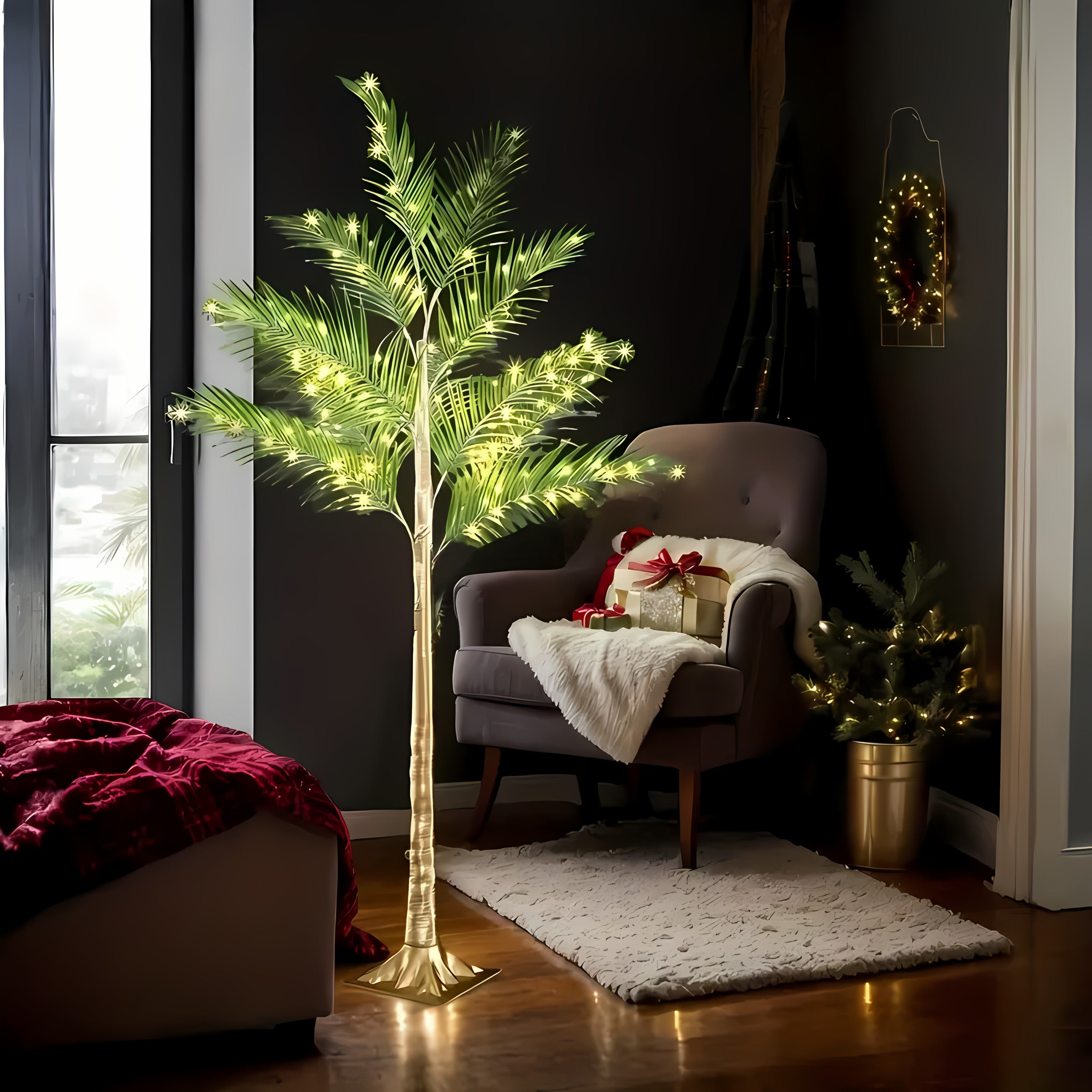 Palmier LED cu Lumini