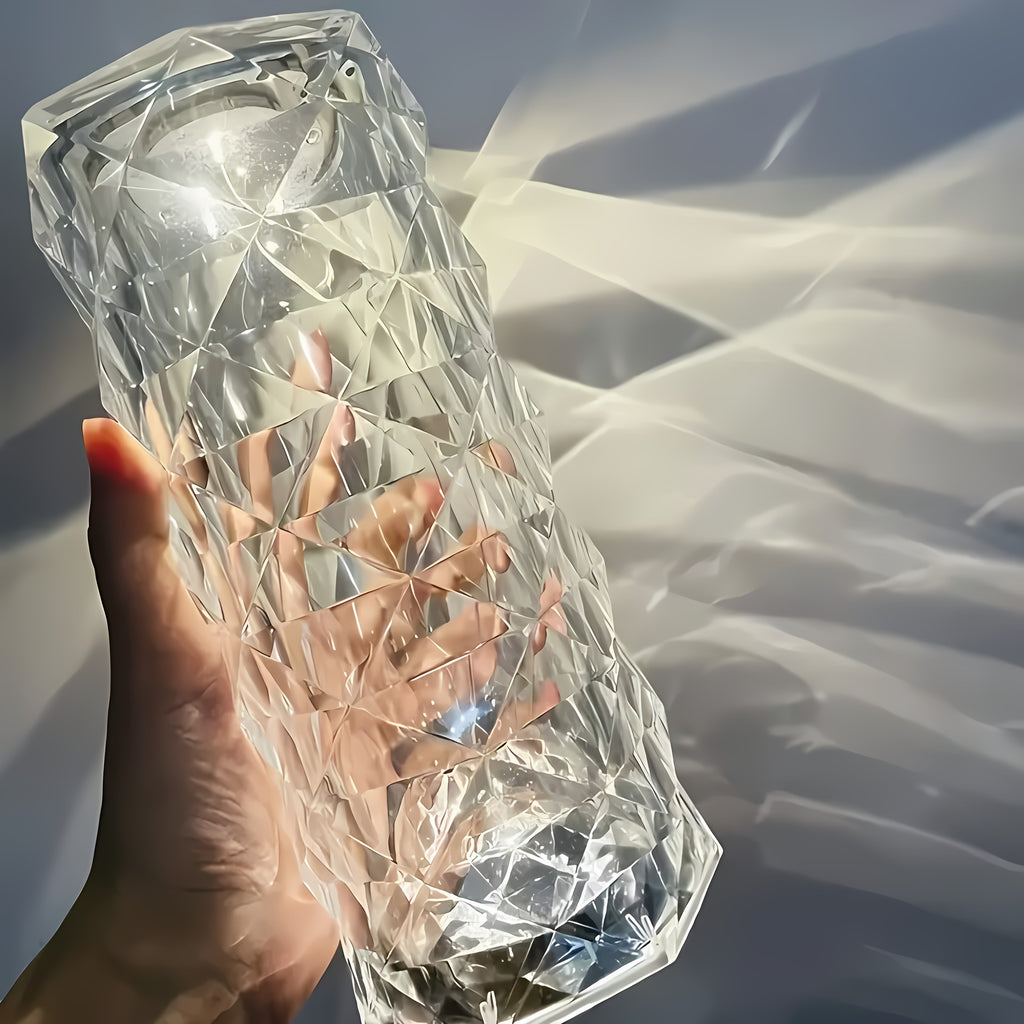 Lampă de masă cu diamant de cristal