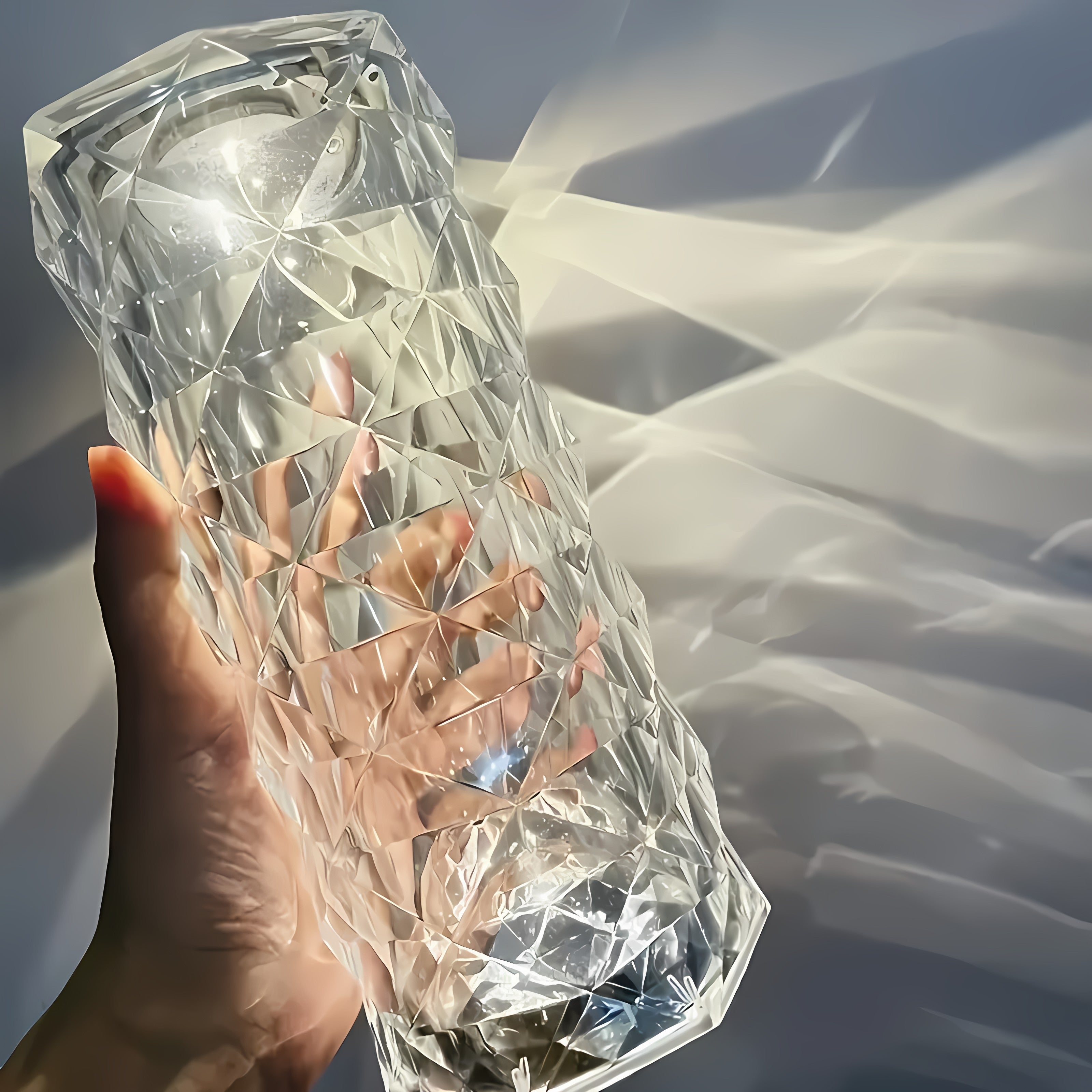 Lampă de masă cu diamant de cristal