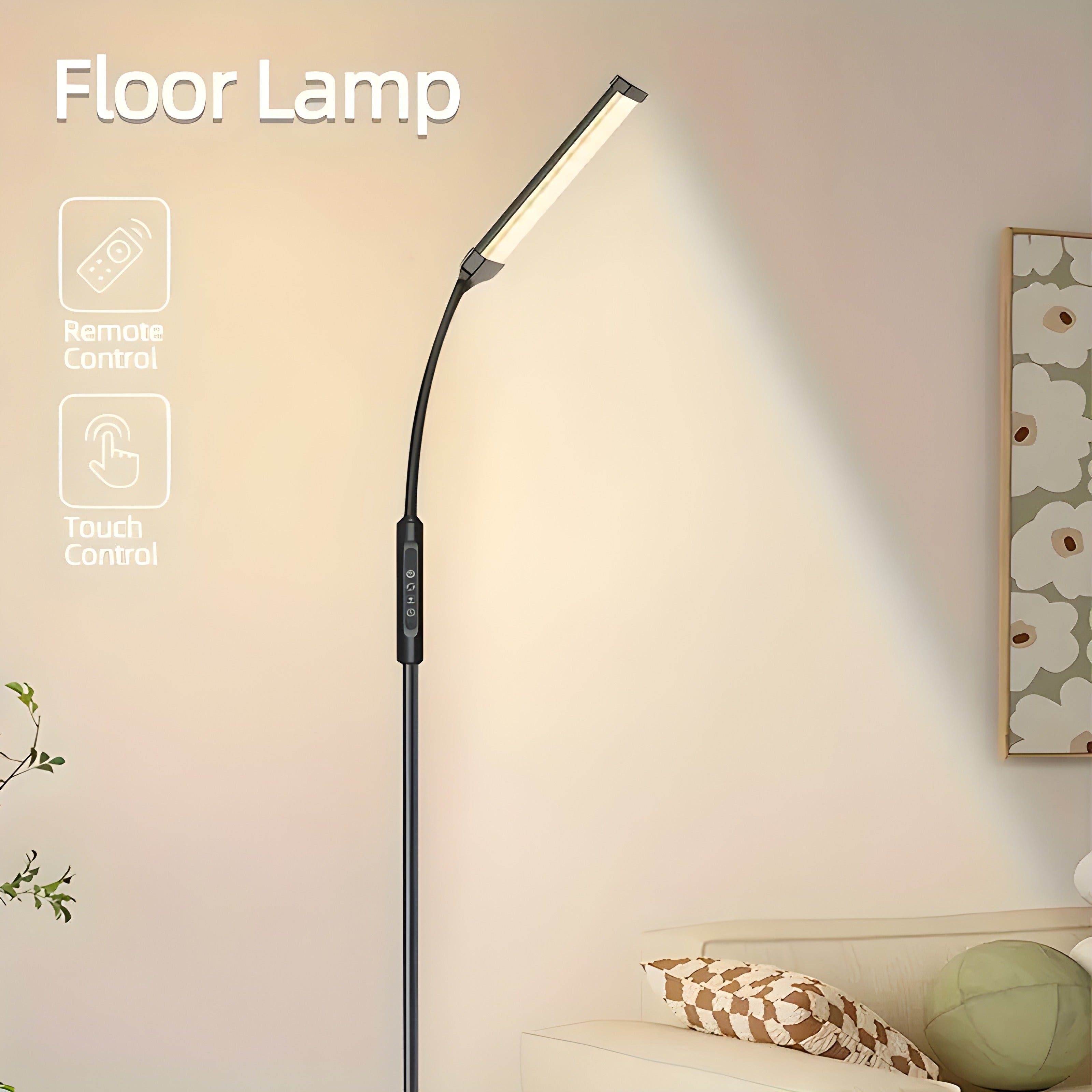 Lampă de podea cu control tactil