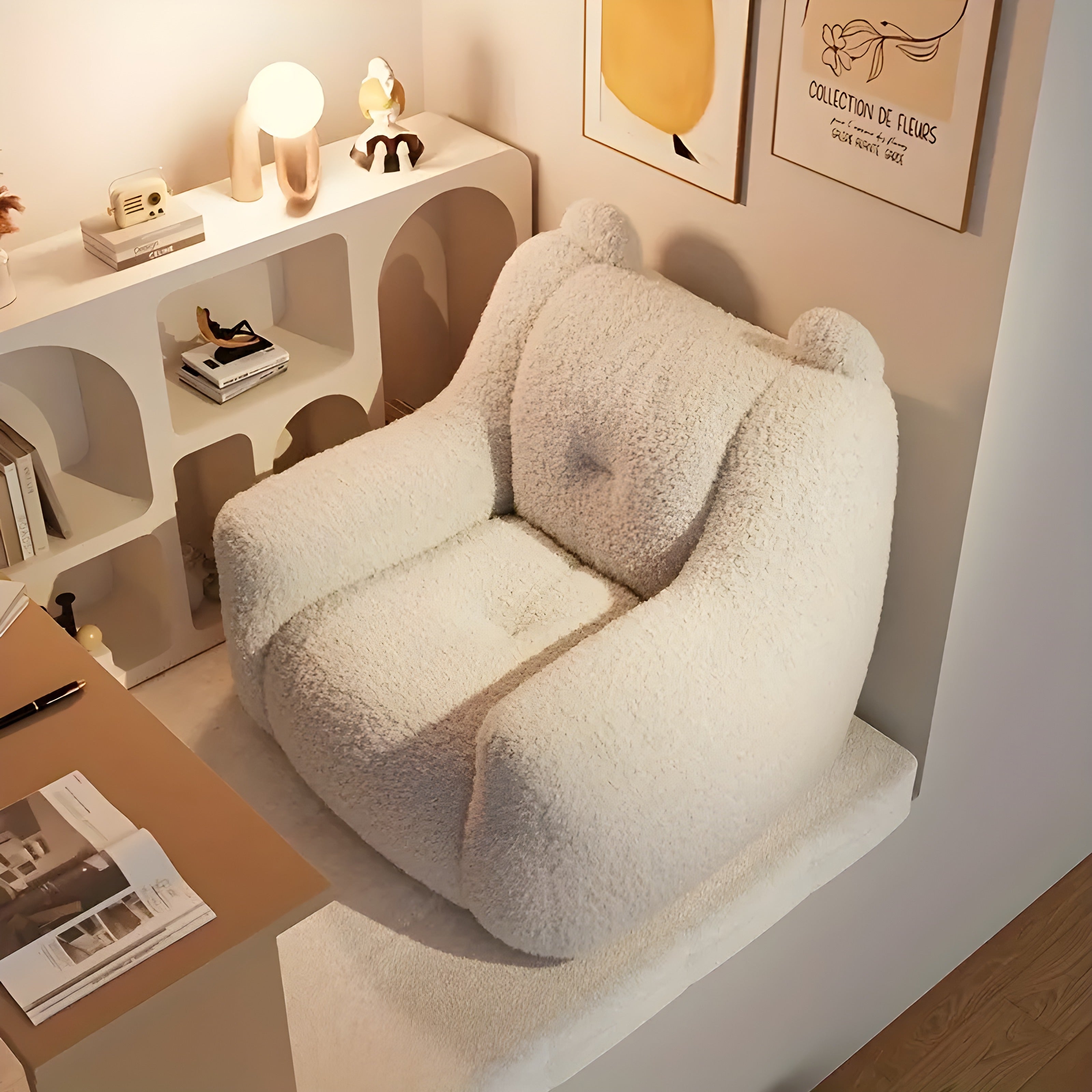 Canapea casual din catifea moale