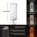 Lampă de masă cu diamant de cristal