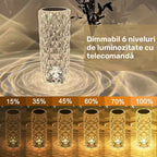 Lampă de masă cu diamant de cristal