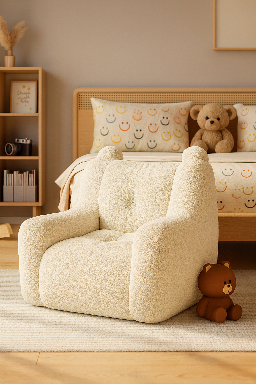 Canapea casual din catifea moale