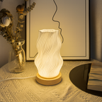 Lampă sculptură texturată exquisită cu design ondulat